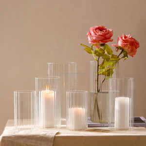Portacandele in Vetro Personalizzato, <span class=keywords><strong>Vaso</strong></span> Cilindrico in Borosilicato per Decorazioni Matrimoniali e Domestiche, Vendita all'Ingrosso - Product Image 5