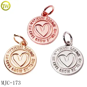 Wholesale Star Logo Engraved Hang Pendant Decorative Bangle Accessory Metal Alloy Tags For Baby Shoes