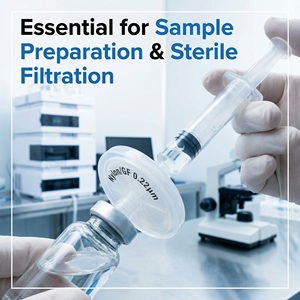 Disposable Sterile <strong>Nylon</strong> GF <strong>Syringe</strong> <strong>Filter</strong> 0 22um Universal Luer Lock High Flow Rate Laboratory Filtration Supplies Lab Grade - Product Image 6