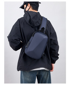Bolso Bandolera Multifuncional OEM con Puerto de Carga USB, Bolso Mensajero Impermeable Simple para Negocios, Ciclismo al Aire Libre, Bolso de Pecho para Hombre - Product Image 6