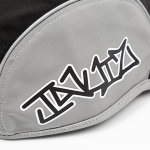 Cappello Snapback Personalizzato a 5 Pannelli con Visiera Piatta <span class=keywords><strong>Nero</strong></span> Grigio con <span class=keywords><strong>Logo</strong></span> Stampato e Nome, Asciugatura Rapida, per Campeggio e Attività all'Aperto - Product Image 6