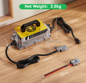 เครื่องชาร์จอัจฉริยะ 1250W 48V25A 54.6V25A สำหรับแบตเตอรี่ Li-ion กันน้ำระดับ IP65 สำหรับรถกอล์ฟ รุ่น QA1250A 54.6V25 QA1250A - Product Image 1