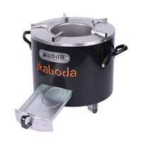 Kompor Kayu Bakar Multifungsi Stainless Steel 29x29x27CM untuk Piknik dan Memasak, Gas Propana untuk Ekspor Afrika