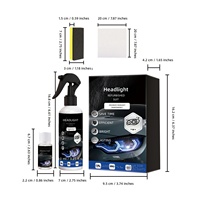 Kit de Restauration de Phares Transfrontalier Amazon – Nettoyant Anti-Jaunissement et Éclaircissant pour Phares de Voiture