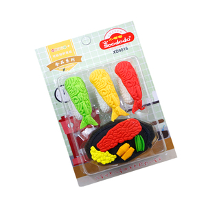 Soododo XDN0344 serie Fast Food Sushi Eraser per bambini matita cancelleria scuola - Product Image 1