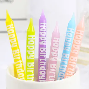 Huaming Direct Factory Mini Säule Macaron Candy Geburtstags kerzen Kreative Geburtstags torte Gebogene Geburtstags kerzen