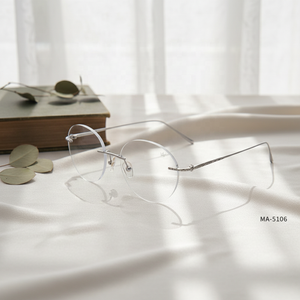 إطار نظارات طبية خفيف الوزن وعصري، نظارات أنيقة بدون إطار للرجال والنساء للعمل والحياة اليومية - Product Image 6