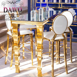 Commercio all'ingrosso bianco da cocktail di fantasia di alta metallo sedie da <span class=keywords><strong>bar</strong></span> - Product Image 3