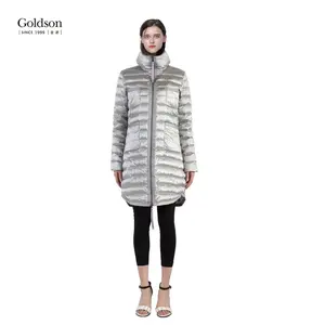Canada offiec full length warm designer woman winter goose down parka coat