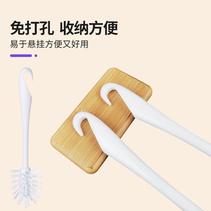 Cepillo de limpieza para licuadora de alta velocidad, mango largo, cerdas de nailon para vasos, exprimidor de jugo, máquina para hacer leche de soja, color blanco - Product Image 3