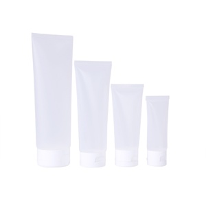 Cosmetics Plastic Tube Hand <b>Lotion</b> Face Cream <b>Sunscreen</b> Traveling Packing Shampoo White Soft Squeeze Tube - Product Image 3