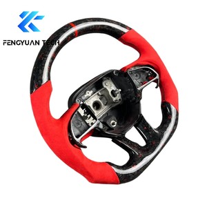 Volante de Fibra de Carbono Forjado con LED para Dodge Charger, Challenger, Durango, Demon, SRT, <span class=keywords><strong>Journey</strong></span>, <span class=keywords><strong>RT</strong></span>, Viper, Ram, TRX, SXT, Hellcat - Product Image 3