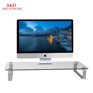 Acrylic Monitor Stand Riser Organize Office Monitor Laptop Stand Riser Monitor Stand Clamp Desk Tv Shelf Risers