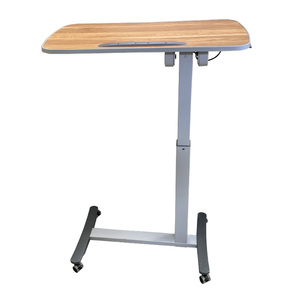 <span class=keywords><strong>Tavolino</strong></span> Pieghevole Mobile con Struttura <span class=keywords><strong>in</strong></span> Acciaio, <span class=keywords><strong>Altezza</strong></span> <span class=keywords><strong>Regolabile</strong></span>, per Cura dei Pazienti a Casa e <span class=keywords><strong>in</strong></span> Ospedale - Product Image 3