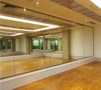 Miroir portable personnalisable et robuste pour salle de sport, studio de danse, scène, voyage – Ajustement sécurisé pour salle de bain, cuisine, salon, couloir, salle à manger