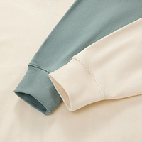 Col montant taille américaine personnalisé blanc 330 GSM survêtement de jogging 100% coton français éponge fermeture éclair Streetwear survêtements ensembles unisexe