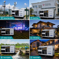 Generador Diésel Súper Silencioso Yuchai de 15 kW 25 kVA 24 kW 30 kVA a Precio Económico, con 1/3 Fases 50/60 Hz para Solución de Energía de Reserva Doméstica