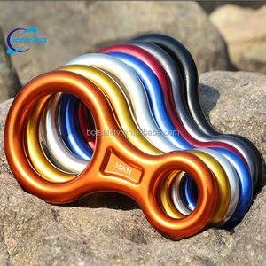 Lớn Ngoài Trời An Toàn Hình 8 Hợp Kim Nhôm Cứu Hộ <span class=keywords><strong>Descender</strong></span> 35KN Tự Động Dừng Công Cụ Cho Leo Núi Đá Mùa Thu Bảo Vệ - Product Image 6