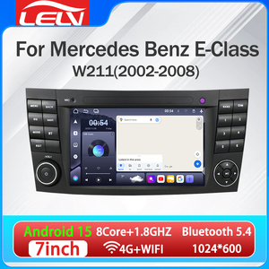 <span class=keywords><strong>Autoradio</strong></span> <span class=keywords><strong>Android</strong></span> 15 LELV pour Mercedes Benz Classe E <span class=keywords><strong>W211</strong></span> (2002-2008) - GPS, écran tactile, WiFi intégré, audio haute résolution - Product Image 1