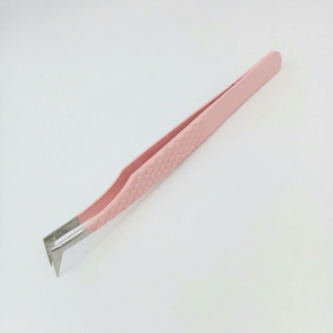 Pince à épiler professionnelle multifonctionnelle en acier inoxydable à pointe inclinée et multi-textures, prix de gros OEM personnalisé - Product Image 1