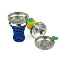 Pot à chicha en silicone avec motif de note musicale arabe, bol à chicha, récipient à chicha