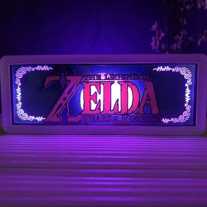 أسطورة <span class=keywords><strong>Zelda</strong></span> Sword Z أضواء LED صندوق إضاءة مقطوع ورقي مصباح داخلي لتزيين غرفة الألعاب جسم يعمل بالبلاستيك USB انخفاض الشحن - Product Image 5