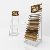 Présentoir d'échantillons de parquet stratifié en bois dur Boya personnalisé, réglable en hauteur, certifié ISO9001 pour salle d'exposition