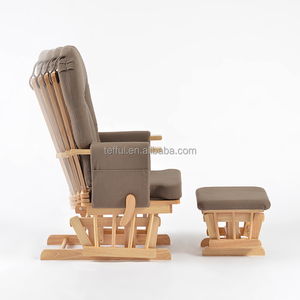 Fauteuil à bascule rembourré pour allaitement, idéal pour la chambre de bébé ou le salon - Product Image 2