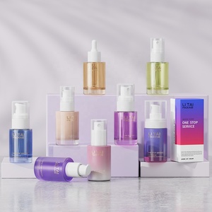 Tùy Chỉnh Kem Dưỡng Da Thủy Tinh Bơm Chai 15Ml 20Ml 1Oz 50Ml Vuông Màu Hồng Mờ Thủy Tinh Dầu Sang Trọng Mặt Huyết Thanh Nhỏ Giọt Chai 30Ml Với Hộp - Product Image 3