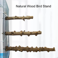Perchoirs à oiseaux en bois naturel pour perroquet en bois perroquet support branches perruche Cage perchoir accessoires pour petits oiseaux