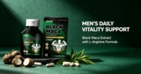 Fabrikpreis OEM Schwarze Maca L-Arginin Softgel-Kapseln 675000mg 50:1 Extrakt Männer Vitalität Energie Management Softgel-Kapseln