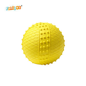 Famipet Custom עמיד קשה טבעי Tpr גומי לחיות מחמד ללעוס חורק צעצועי כלב כדור צעצועים - Product Image 6