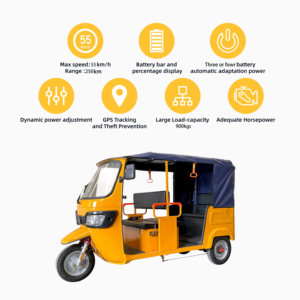 Thị trường xe chở khách châu Á và châu Phi: Xe ba bánh chở khách 6 chỗ, xe taxi ba bánh, xe tuk-tuk, xe ba bánh điện Bajaj - Product Image 4