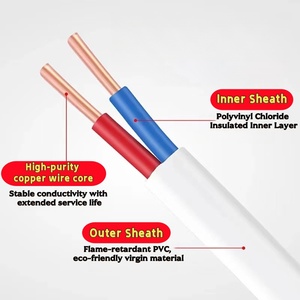 تجار الجملة الكهربائية ثنائية العزل BVVB مسطحة من كلوريد البولي فينيل - Product Image 2