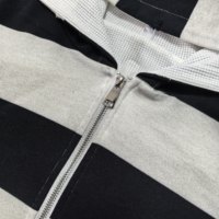 Vestes zippées personnalisées en tissu à carreaux rayés, sweats à capuche double couche en tissu gaufré pour hommes, 100% coton, sweat à capuche réversible en tricot gaufré