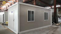 Maison pliable facile à installer avec structure en acier, maison conteneur pliable en kit pour les situations d'urgence