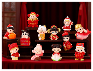 Dễ Thương Phim Hoạt Hình Collectables Kid Đồ Chơi Món Quà Sinh Nhật Nhựa 3D Mini Bức Tượng Trung Quốc Năm Mới Cậu Bé Cô Gái Cho Mù Bất Ngờ Bí Ẩn Túi - Product Image 3