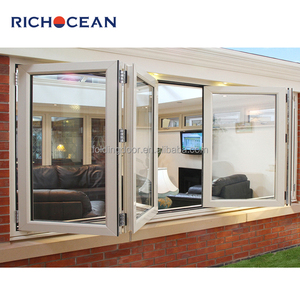Ventana Plegable Moderna RICHOCEAN con Doble Vidrio Templado y Mosquitera, Ventanas Bi-Plegables Económicas - Product Image 5