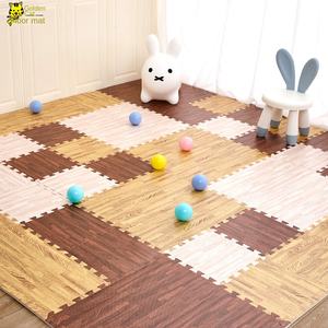 <span class=keywords><strong>Tapis</strong></span> de sol en <span class=keywords><strong>mousse</strong></span> de grain de bois de grande surface Anti-chute Tatami <span class=keywords><strong>tapis</strong></span> de sol domestique pour la chambre des enfants soulagement du Stress lapin - Product Image 2
