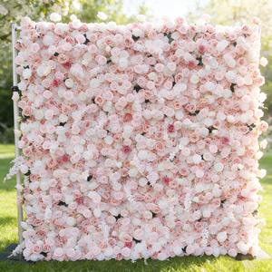 Panneau mural floral à emboîtement parfait pour la décoration de scène de cérémonie de mariage, d'événements et de photomaton - Product Image 1