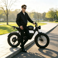 Vélo électrique 1500W 52V 30Ah 20 pouces avec pneus larges, vélo de montagne électrique à double suspension, frein à disque hydraulique, vélo électrique pour adultes
