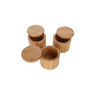 Lọ Gỗ Tre Thật Hữu Ích Thân Thiện Với Môi Trường Lọ Gia Vị Muối Tre Lọ Gỗ Tùy Chỉnh - Product Image 5