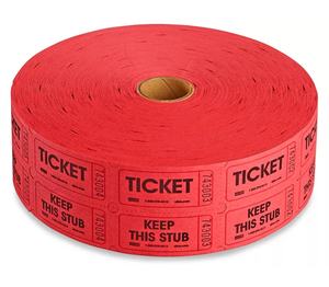 Biglietti per Eventi Bingo, Rotoli di Biglietti Personalizzati per Lotterie Doppie, Buoni Sconto con Scritta 'Keep This Stub' - Product Image 4
