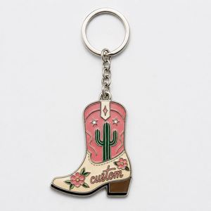 Custom Wholesale High Quality <b>Boots</b> Keychains <b>Boot</b> <b>Chains</b> Style Western Travel Souvenirs Key Ring - Product Image 1