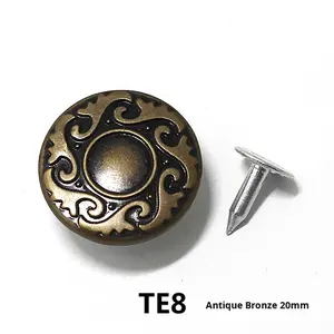 Botones de Presión Personalizados <span class=keywords><strong>NYN</strong></span> LU-BS001, Metálicos, Resistentes, de Latón Macizo con Recubrimiento de Níquel, Planos, Accesorios de Costura - Product Image 6