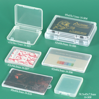 SUNSHING - Funda Transparente para Tarjetas de Identificación, Estuche para Tarjetas de Regalo de PP, Porta Tarjetas de Visita Premium, Caja de Almacenamiento para Tarjetas de Membresía VIP OEM ODM