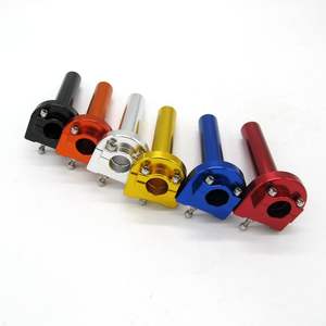 Poignées de guidon universelles colorées pour moto 7/8'' (22 mm) en aluminium CNC, accélérateur pour cyclomoteur, scooter, moto tout-terrain - Product Image 1