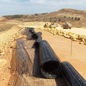 Einfahrt Geo gitter Kunststoff PP HDPE Einachsiges Geo gitter kN Für Straßen projekte in Indien und Thailand
