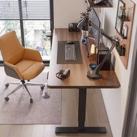 Bureau électrique ergonomique pour gamers, design moderne, hauteur réglable, table d'ordinateur extensible pour bureau à domicile, en métal
