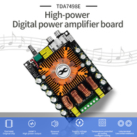 Module stéréo HIFI double canal TDA7498E 2.0, carte amplificateur de puissance numérique haute performance 160Wx2, prend en charge BTL 220W, avec ventilateur de refroidissement